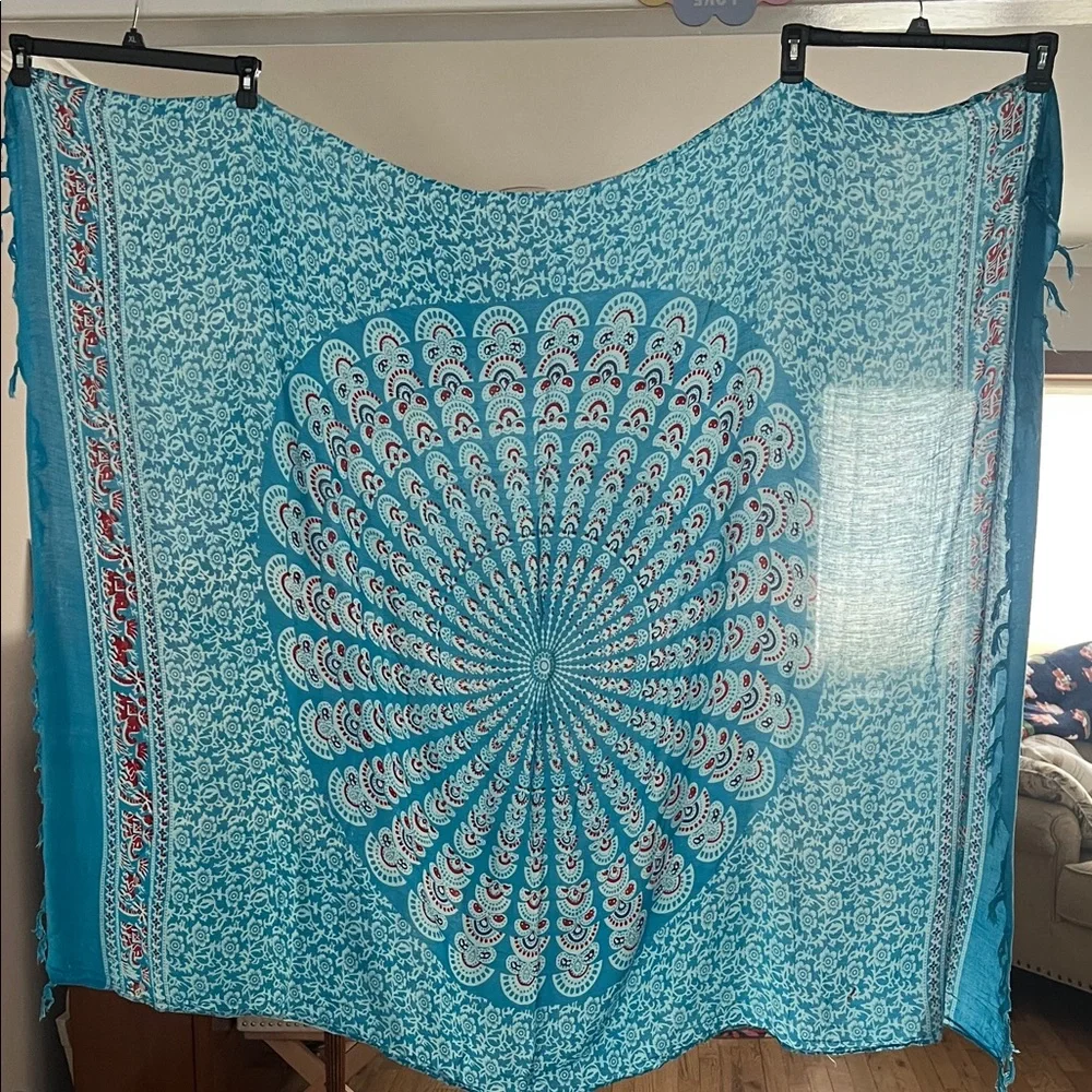 Blue Mandala Tapestry NWOT
